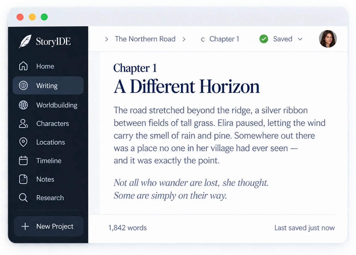 Share & beta readers in the Musael workspace